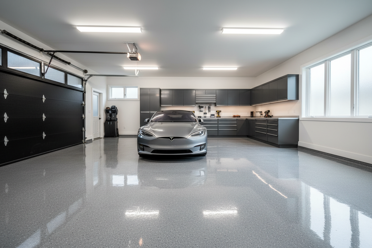 Unique epoxy floor designs for home owners in Cinncinati, Oh